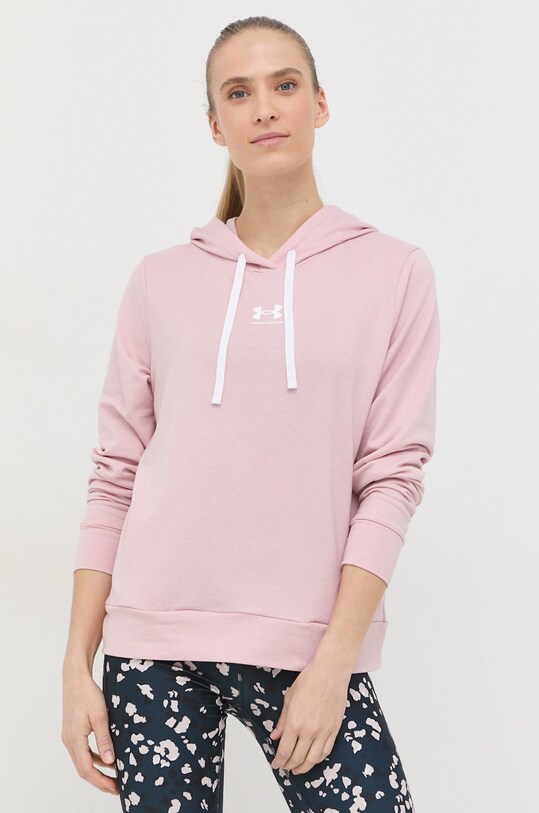 Under Armour bluza 1369855 z kapturem różowy 1369855