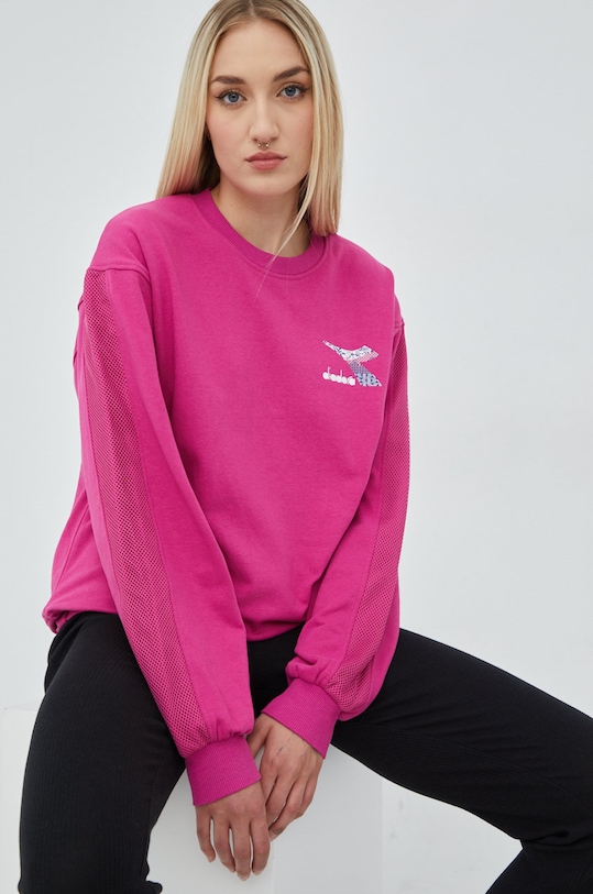 Diadora bluza pozostałe fioletowy 102.178184