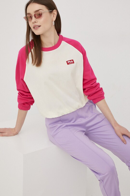Fila bluza cu modele alb FAW0001