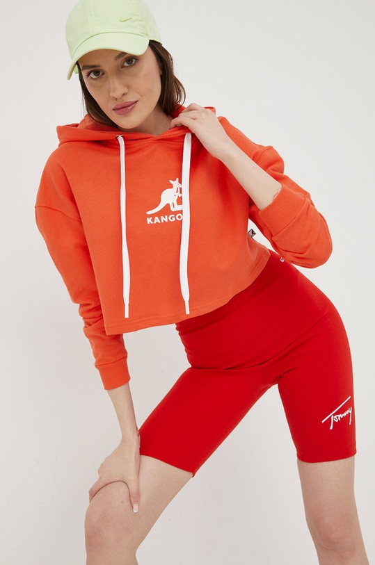 Kangol bluza bawełniana pomarańczowy KLEW008