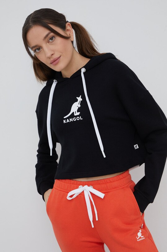 Kangol bluza bawełniana KLEW008 czarny SS22