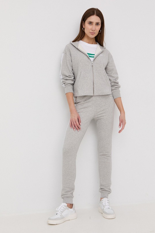 Karl Lagerfeld bluza bawełniana 221W1802 221W1802 szary SS22