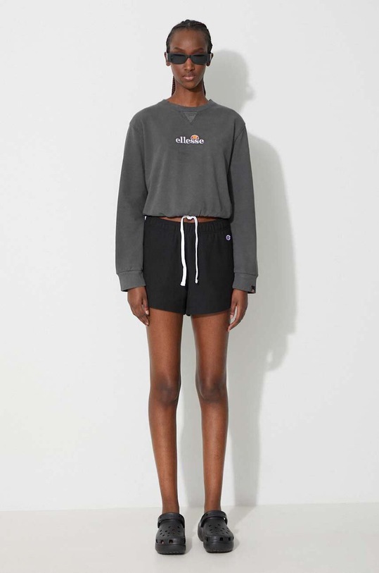 Ellesse bluza bawełniana SGM14011 szary SS22