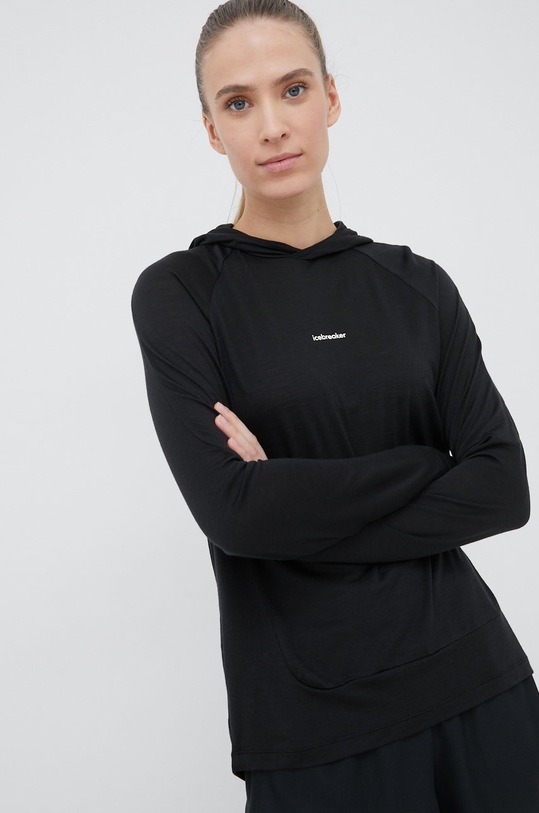 Icebreaker bluza sportowa Cool-Lite IB0A56EX001 czarny SS22