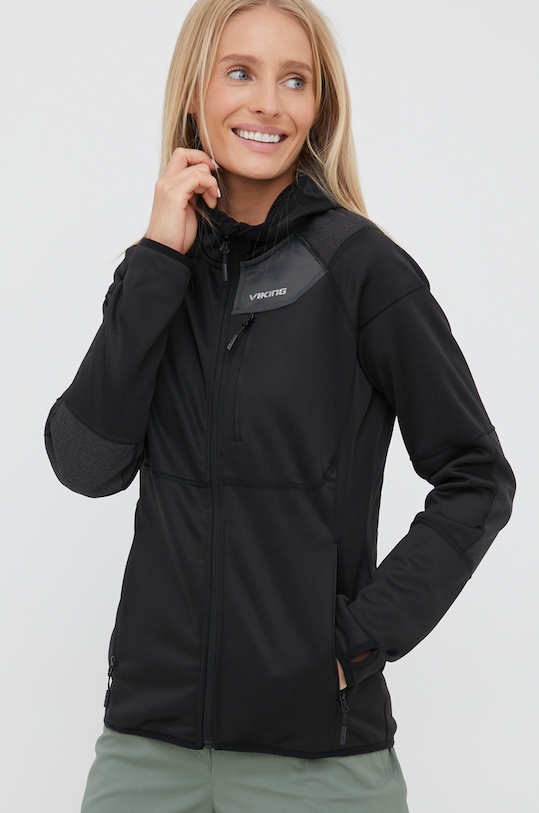 Viking bluza sportowa Yosemite z kapturem czarny 720.24.1232