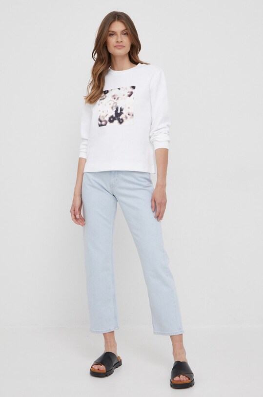 Calvin Klein felső K20K203866.PPYY fehér SS22