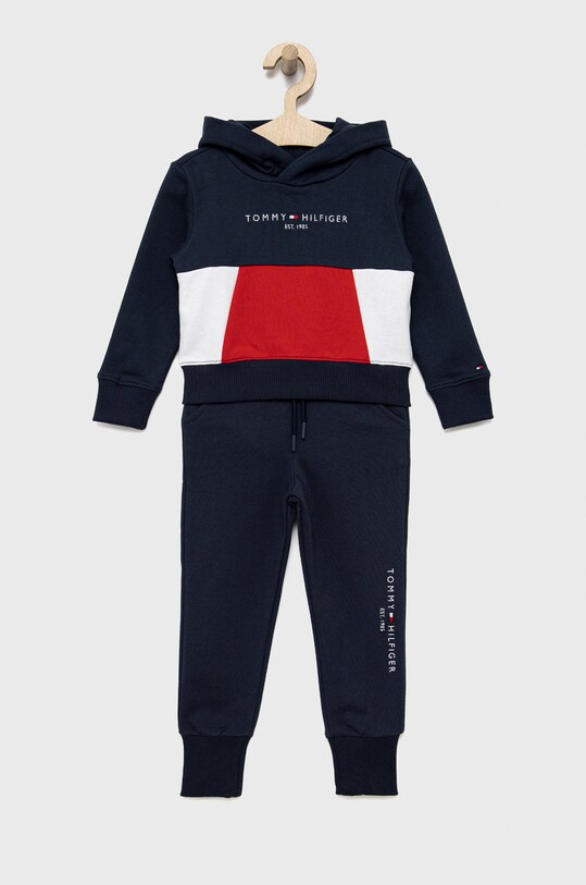 Tommy Hilfiger trening de bumbac pentru copii bumbac bleumarin KG0KG06358.PPYY