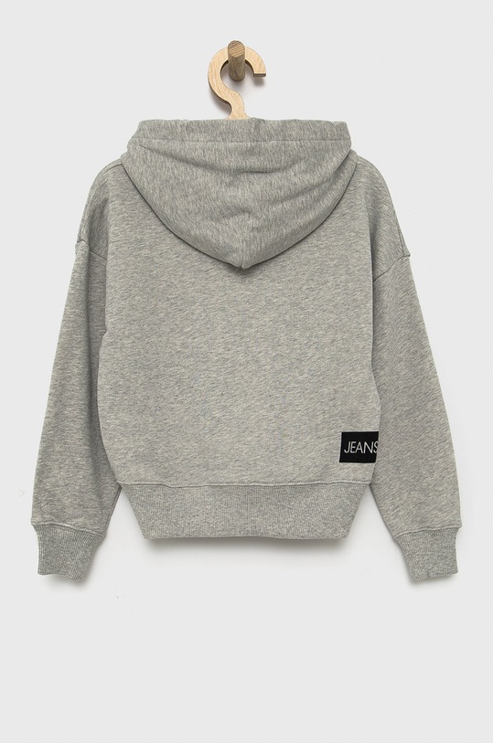 Detská bavlnená mikina Calvin Klein Jeans IG0IG01323.PPYY sivá SS22