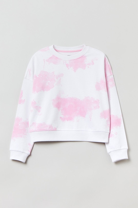 Detská bavlnená mikina OVS bavlna biela 1441635.Girl.10.15years