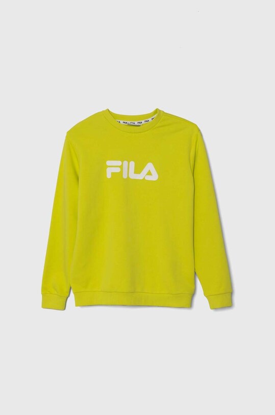Detská mikina Fila bez kapucne zelená FAT0108