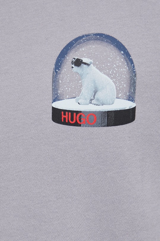 HUGO Bluza bawełniana 50463215 50463215 szary