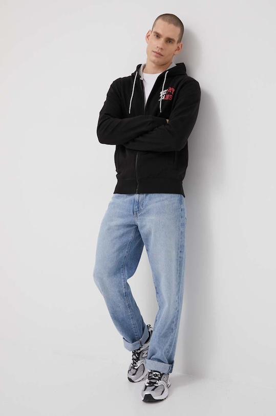 Tommy Jeans Bluza bawełniana DM0DM12374.PPYY DM0DM12374.PPYY czarny SS22