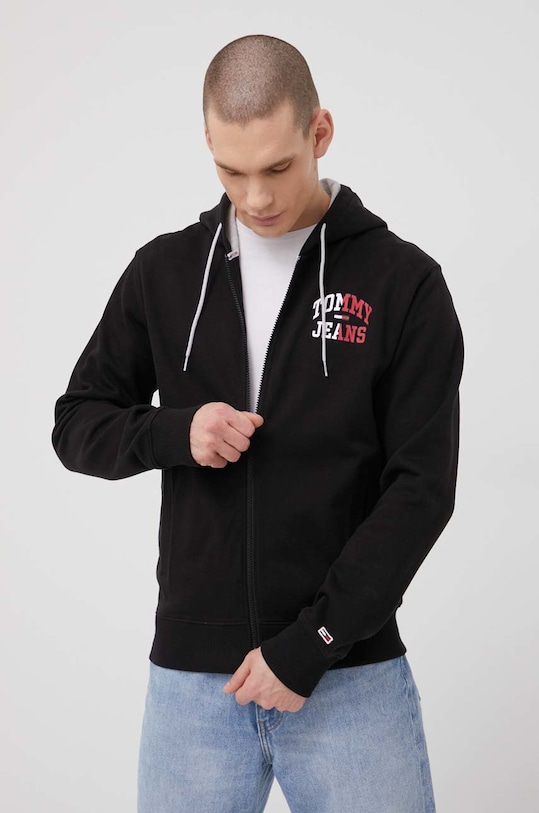 Odzież Tommy Jeans Bluza bawełniana DM0DM12374.PPYY DM0DM12374.PPYY czarny