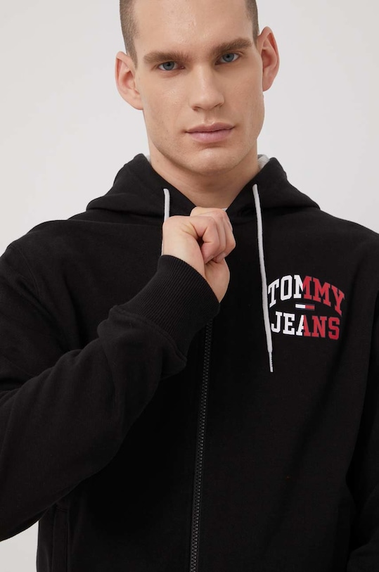 Tommy Jeans Bluza bawełniana DM0DM12374.PPYY czarny DM0DM12374.PPYY