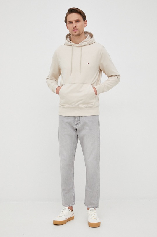 Mikina Tommy Hilfiger 1985 MW0MW24352.PPYY béžová SS22