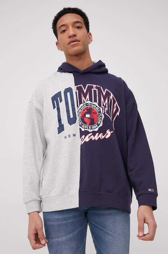 Tommy Jeans hanorac de bumbac DM0DM12935.PPYY bleumarin SS22