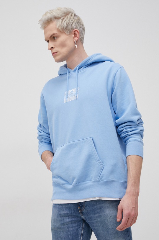 Levi's Bluza bawełniana 38424.0026 niebieski SS22