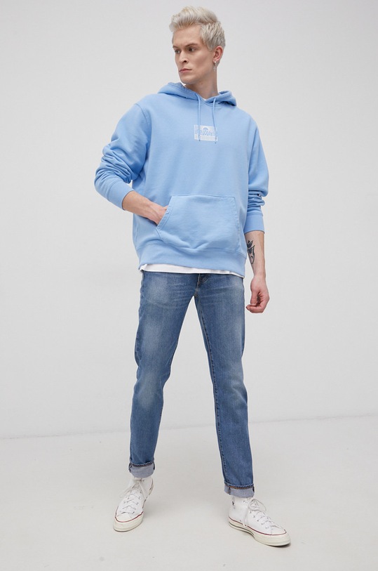 Levi's Bluza bawełniana niebieski 38424.0026