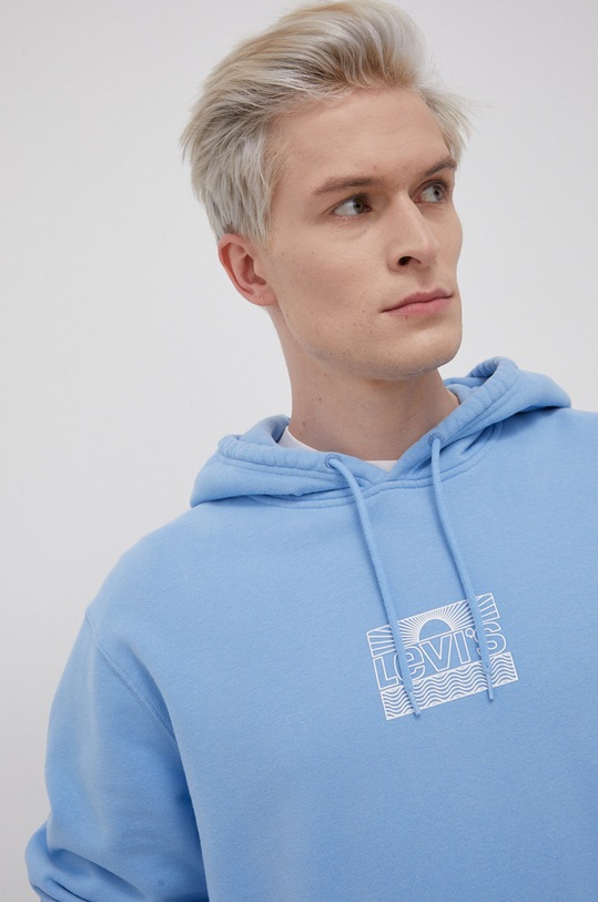 Levi's Bluza bawełniana 38424.0026 niebieski