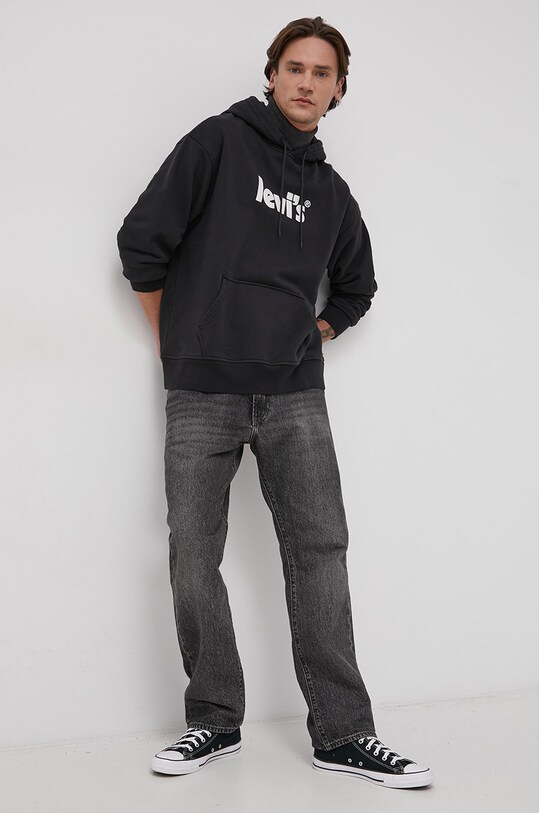 Levi's Bluza bawełniana 38479.0079 czarny SS22