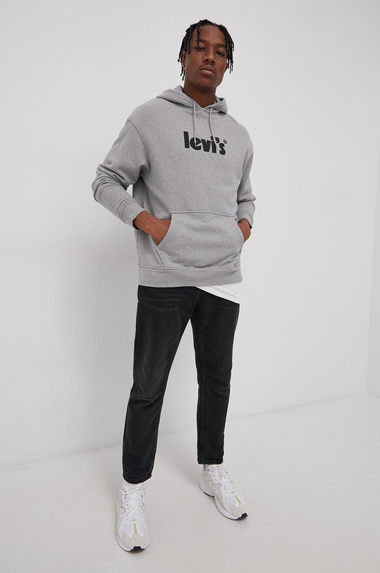 Levi's Bluza bawełniana 38479.0080 szary SS22