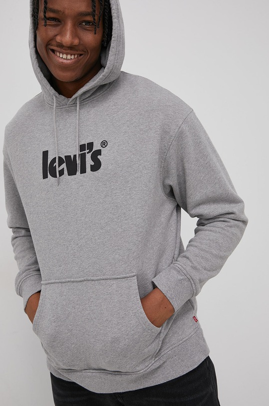 Levi's Bluza bawełniana szary 38479.0080