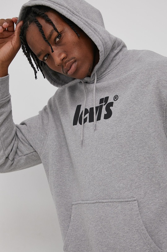Levi's Bluza bawełniana 38479.0080 szary