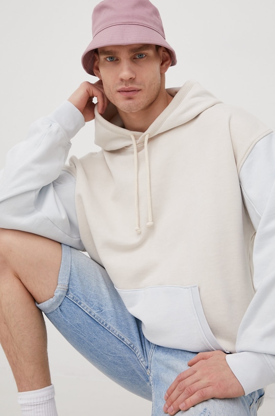 Levi's bluza bawełniana WLTRD z kapturem beżowy A2320.0000