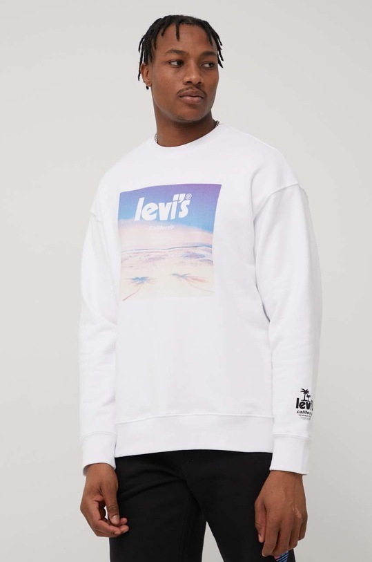 Levi's bluza bawełniana nadruk biały 38712.0049