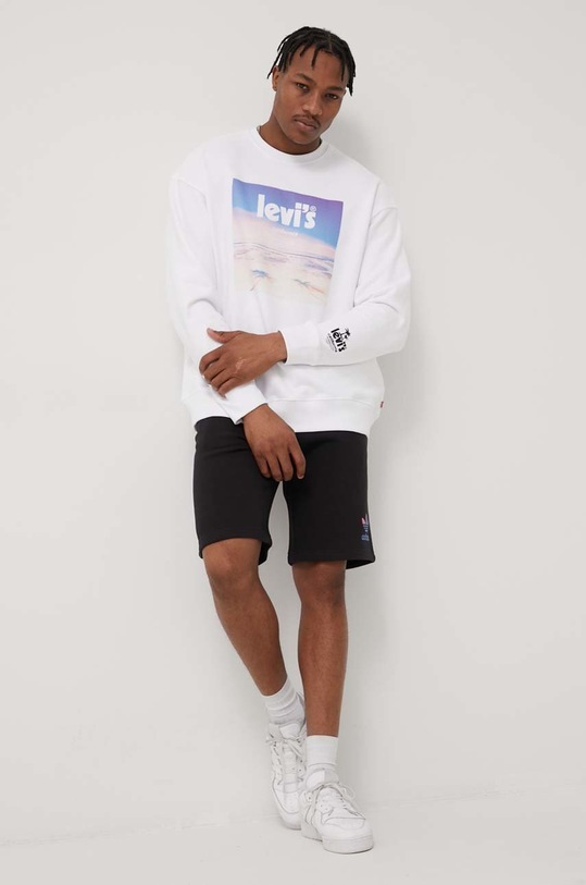 Levi's bluza bawełniana 38712.0049 biały SS22