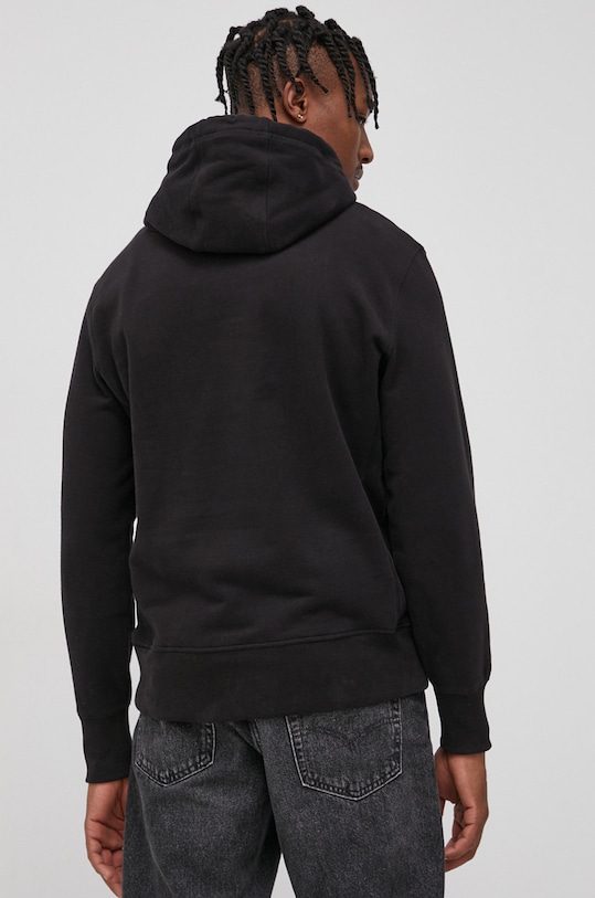 Odzież Superdry Bluza bawełniana M2011742A.02A czarny