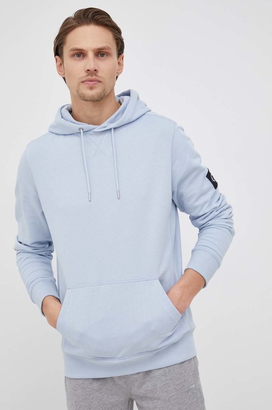 Bavlnená mikina Calvin Klein Jeans modrá J30J314036.PPYY