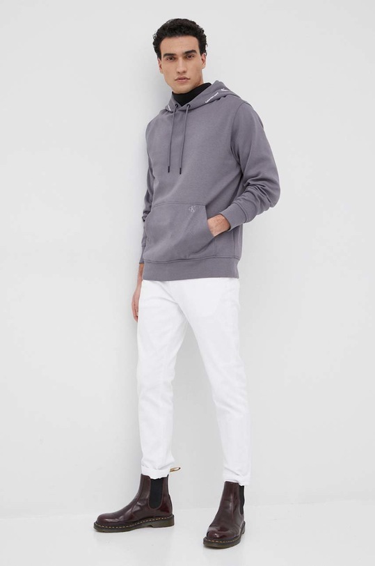 Mikina Calvin Klein Jeans J30J319701.PPYY sivá SS22