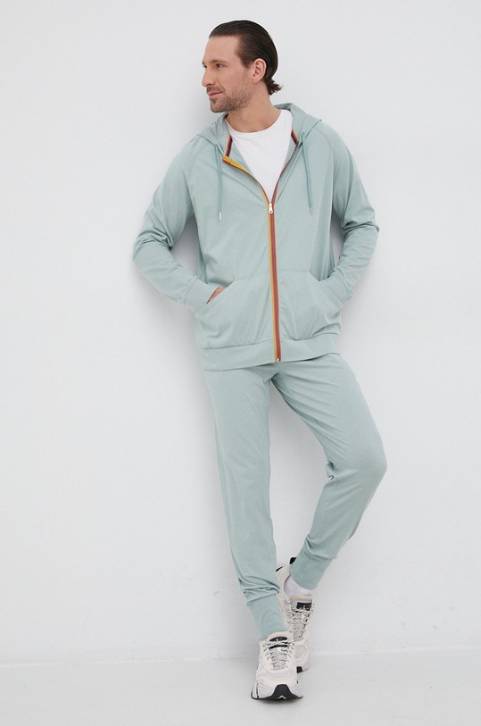 Bavlnená mikina Paul Smith M1A.500H.AU279B zelená SS22