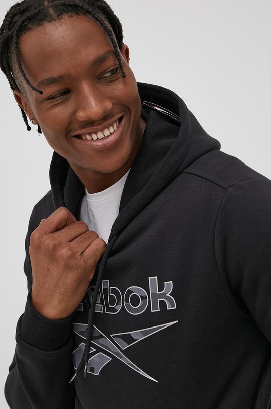 Dukserica Reebok print crna HE8174