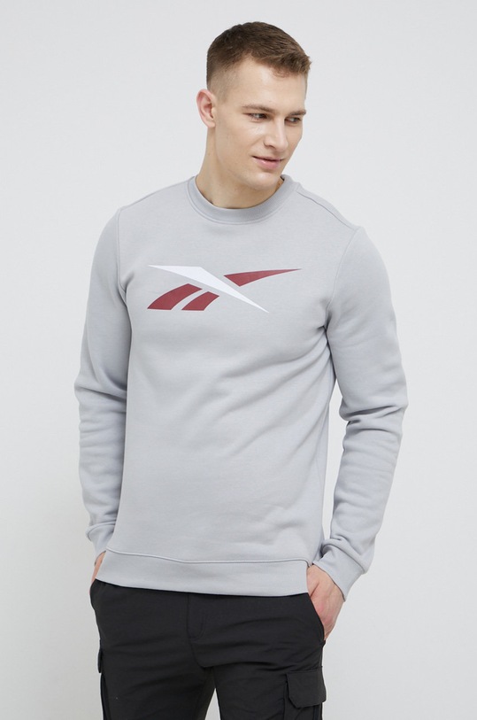 Reebok Bluză HI0588 print gri HI0588