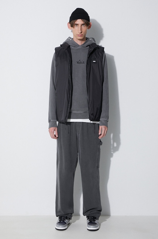 Woolrich cotton sweatshirt CFWOSW0126MRUT2915 gray SS22