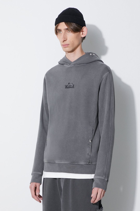 Woolrich cotton sweatshirt gray CFWOSW0126MRUT2915