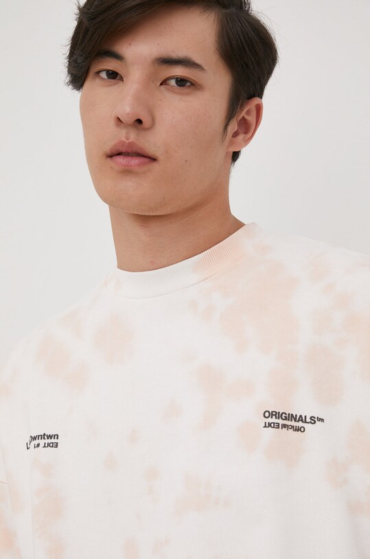 Βαμβακερή μπλούζα Jack & Jones ροζ 12209518.CoralPink