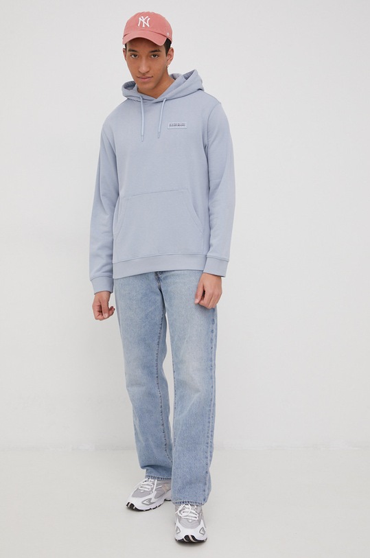 Bavlnená mikina Napapijri NP0A4GBHI2C1 modrá SS22