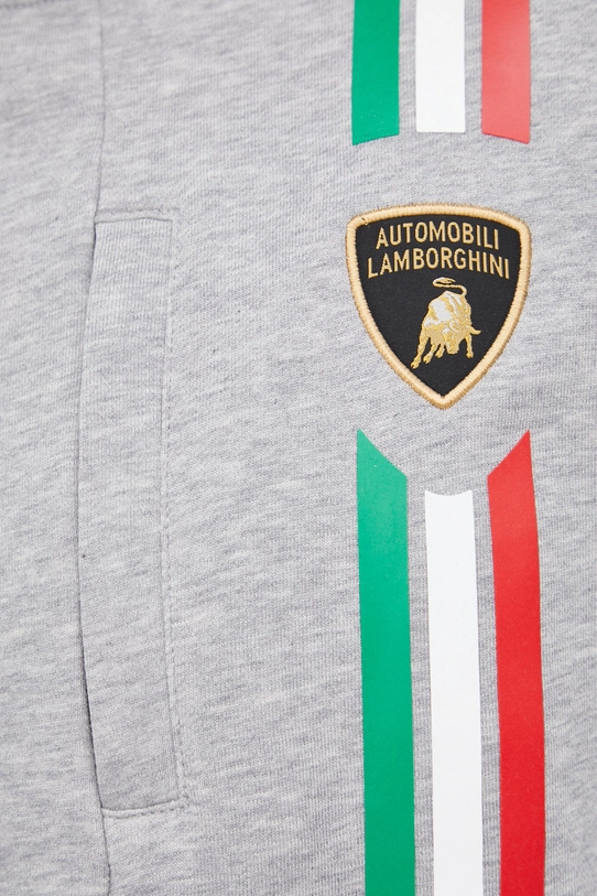 Pamučna dukserica Lamborghini 72XBI017 siva