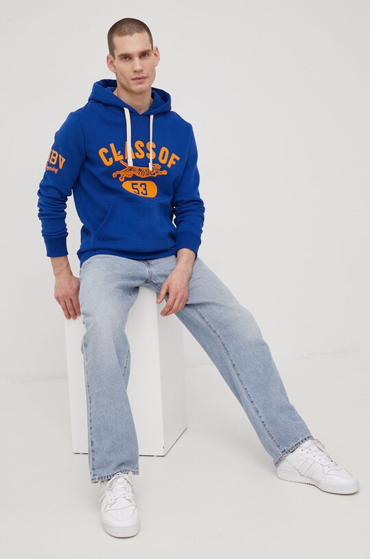 Superdry bluza M2011878A.3H1 niebieski SS22