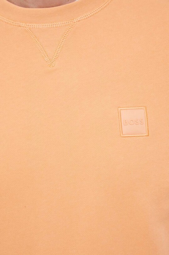 BOSS bluza bawełniana BOSS ORANGE 50468443 pomarańczowy