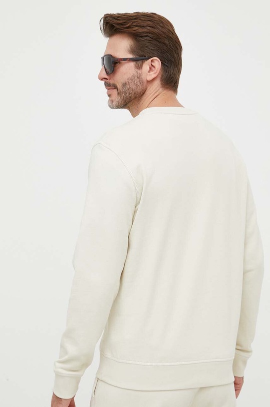 Βαμβακερή μπλούζα BOSS BOSS CASUAL 50468443 μπεζ AA00