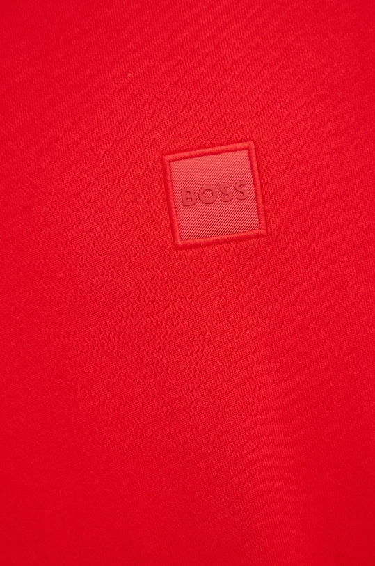 BOSS bluza bawełniana BOSS ORANGE 50468443 czerwony