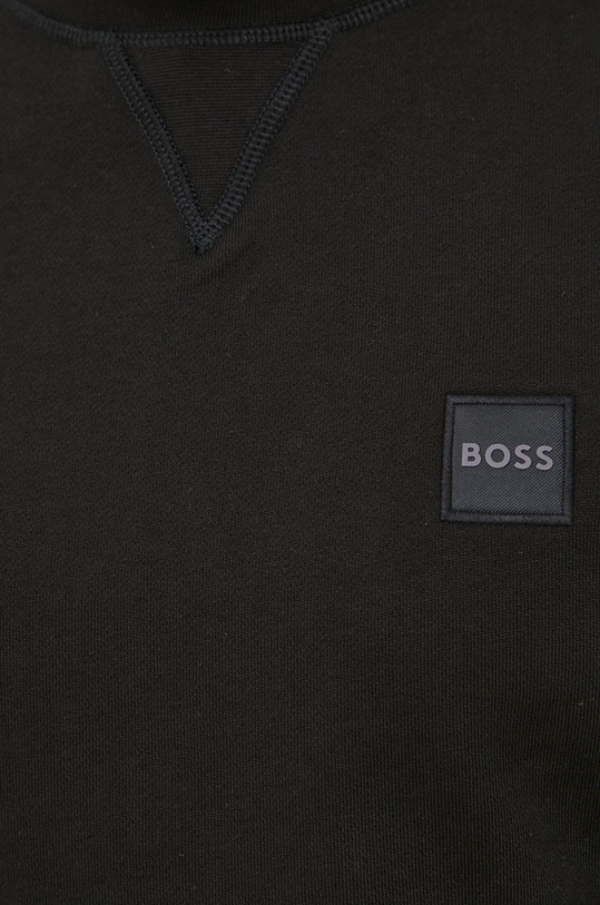BOSS bluza bawełniana BOSS ORANGE 50468443 czarny
