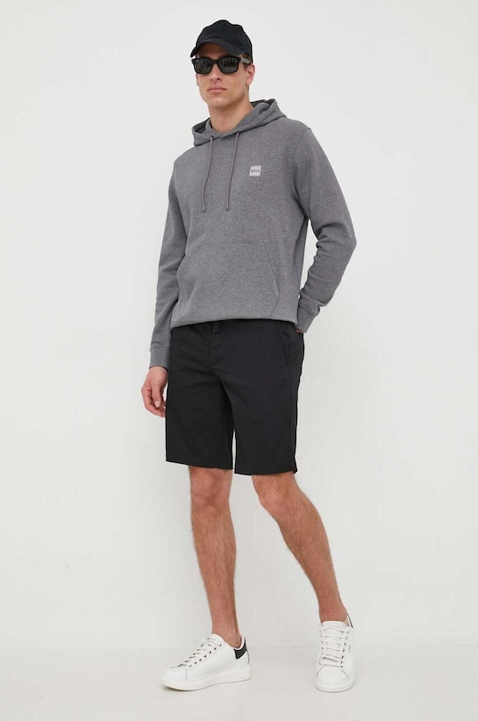 BOSS hanorac de bumbac CASUAL 50468445 gri AA00