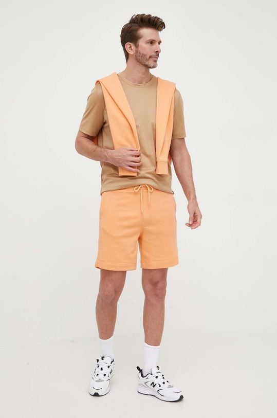 Odzież BOSS bluza bawełniana BOSS ORANGE 50468445 pomarańczowy