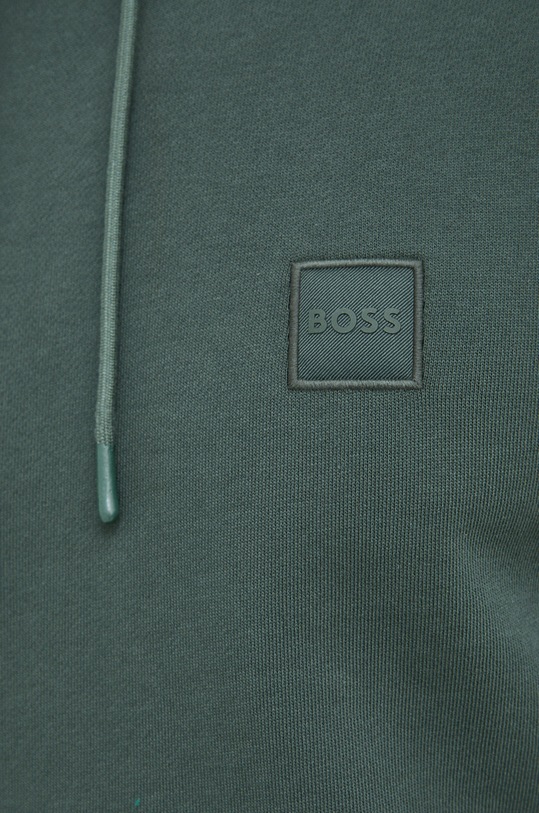 BOSS bluza bawełniana BOSS ORANGE 50468445 zielony
