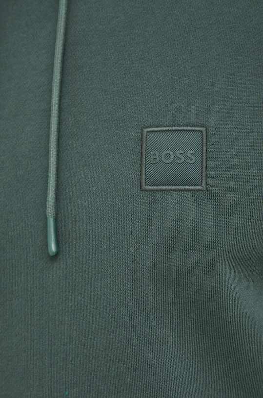 BOSS bluza bawełniana BOSS ORANGE 50468445 zielony